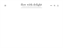 Tablet Screenshot of flowwithdelight.com